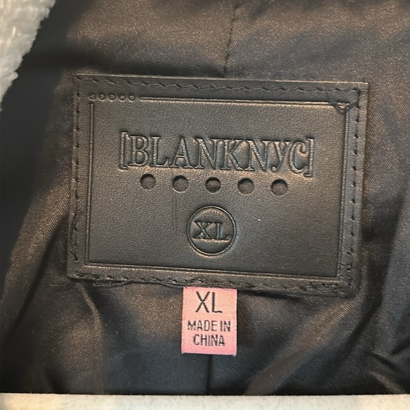 Blank NYC Sherpa and leather jacket. NWOT. Girls Size XL - Picture 4 of 7